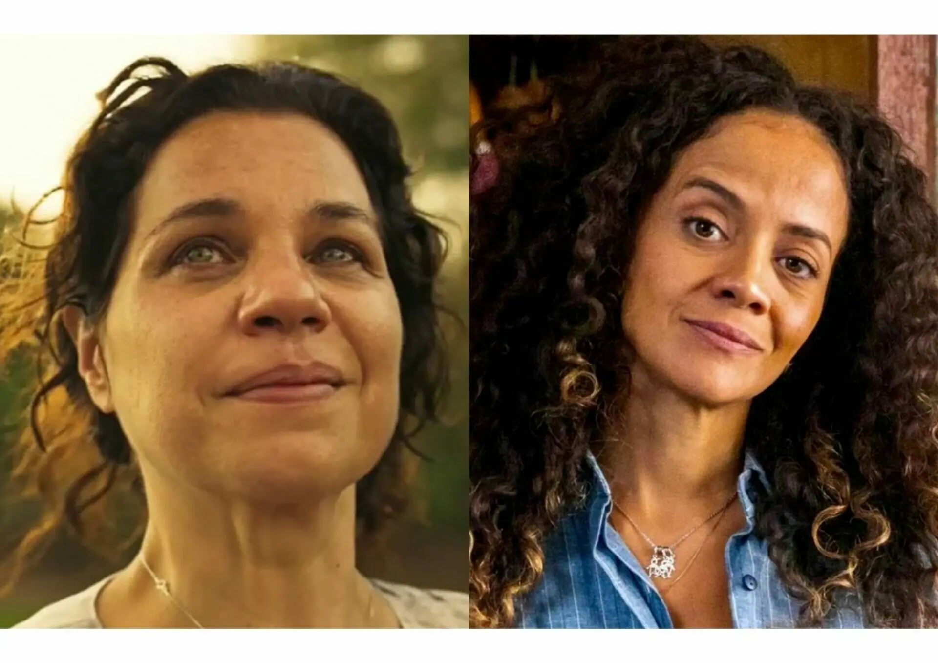 Maria Bruaca (Isabel Teixeira) e Zuleica (Aline Borges) em Pantanal
