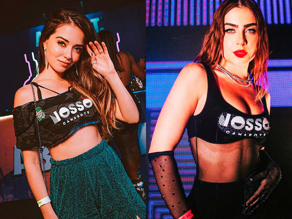 A atriz Anna Rita Cerqueira e a influenciadora digital Jade Picon