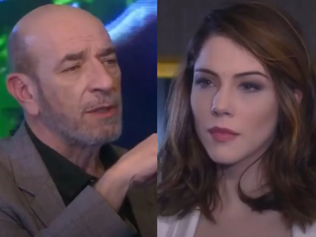 Adolfo (Luiz Guilherme) e Cecília (Bia Arantes) em Carinha de Anjo