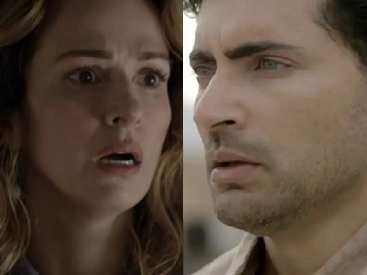 Ainoã (Francisca Queiroz) e Saul (Carlo Porto) de Reis