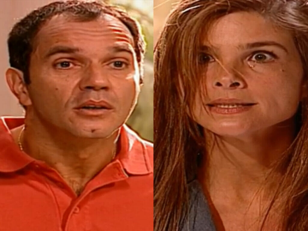 Aurélio (Humberto Martins) e Alicinha (Cristiana Oliveira) em Pantanal