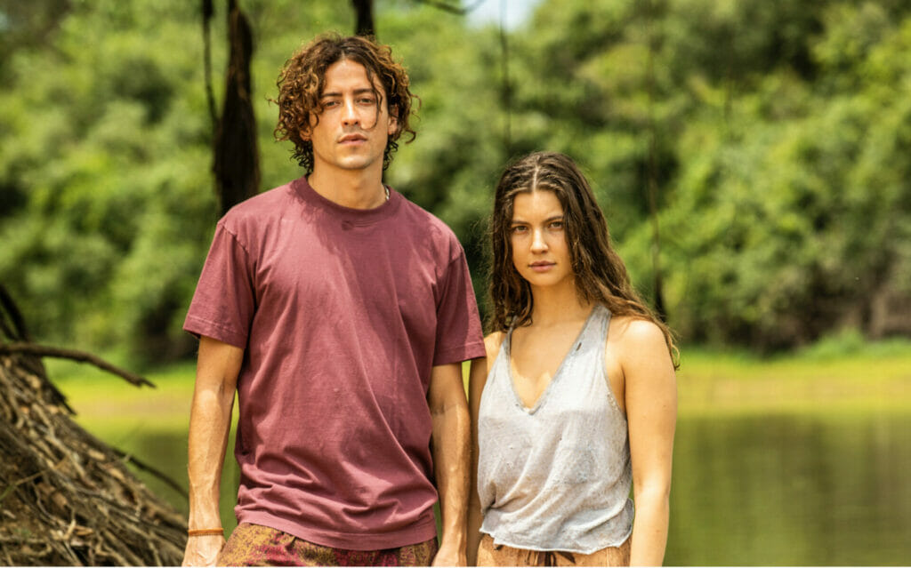 Juma (Alanis Guillen) e Jove (Jesuita Barbosa) de Pantanal