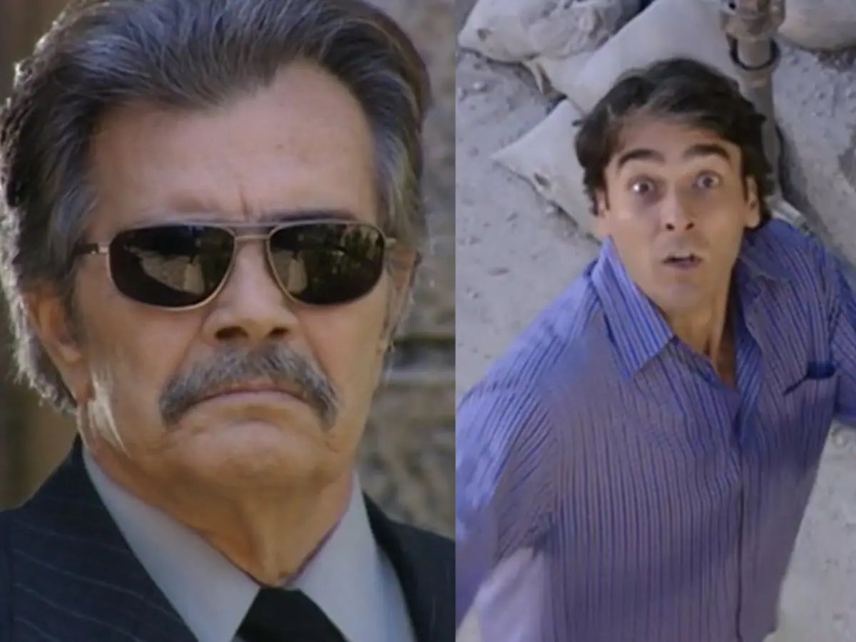 Bóris (Tarcísio Meira) e Rodrigo (Alexandre Borges) em O Beijo do Vampiro