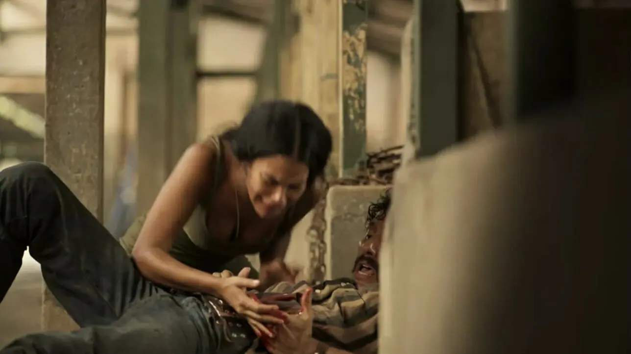 Tibério (Guito) e Muda (Bella Campos) de Pantanal