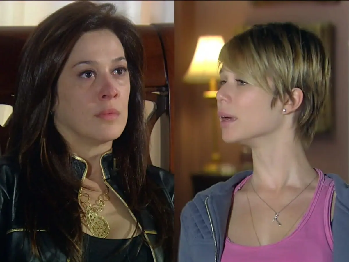 Donatela (Claudia Raia) e Lara (Mariana Ximenes) de A Favorita