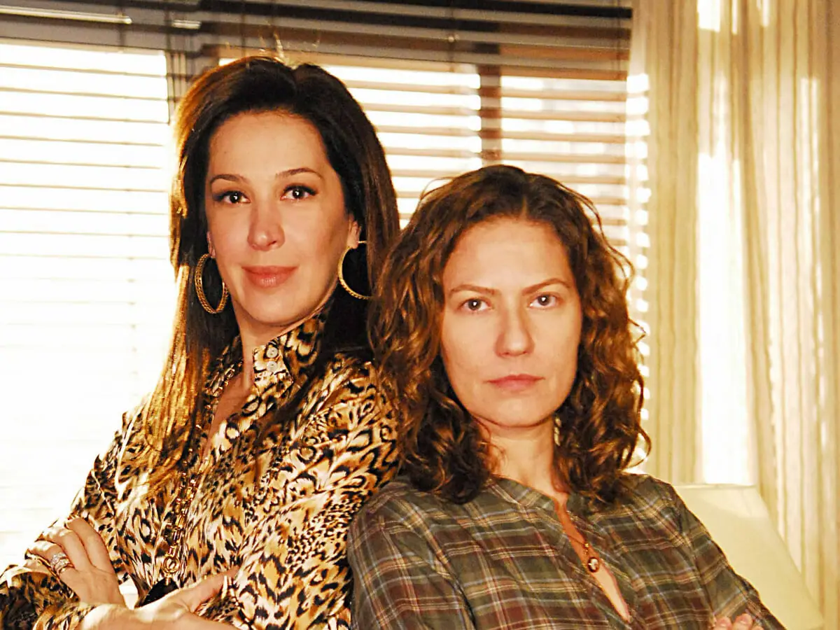 Donatela (Claudia Raia) e Flora (Patrícia Pillar) em A Favorita