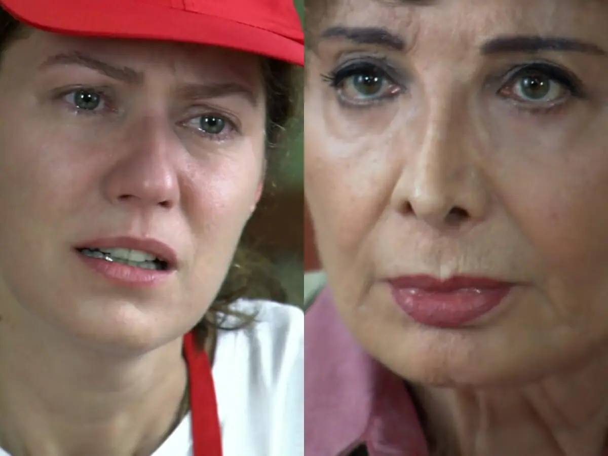 Flora (Patrícia Pillar) e Irene (Glória Menezes) de A Favorita