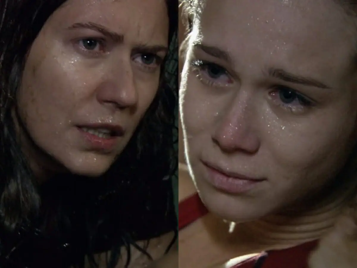 Flora (Patrícia Pillar) e Lara (Mariana Ximenes) de A Favorita