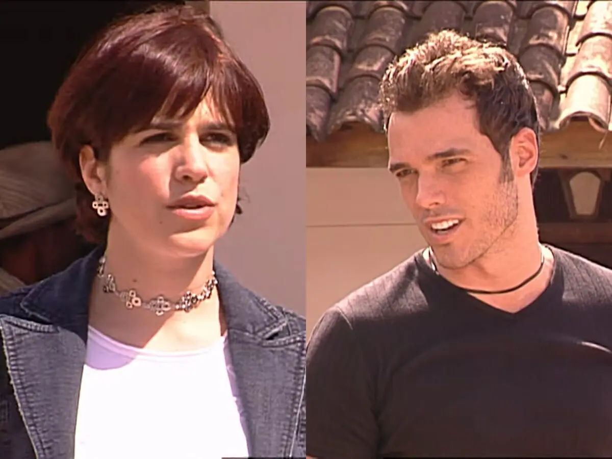 Graziela (Karina Barum) e Adrian (Daniel Andrade) de Esmeralda