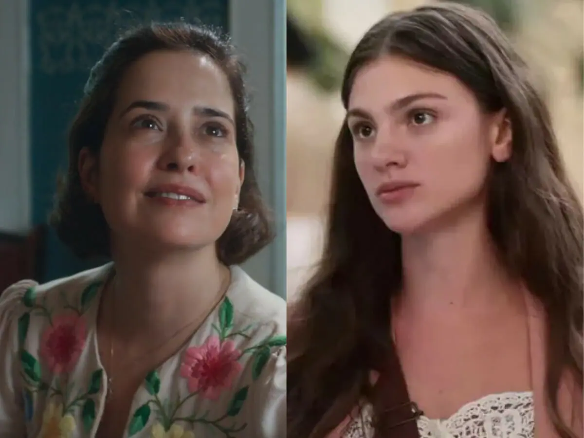 Heloísa (Paloma Duarte) e Olívia (Débora Ozório) em Além da Ilusão