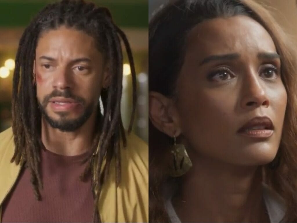 Ítalo (Paulo Lessa) e Clarice (Taís Araujo) de Cara e Coragem
