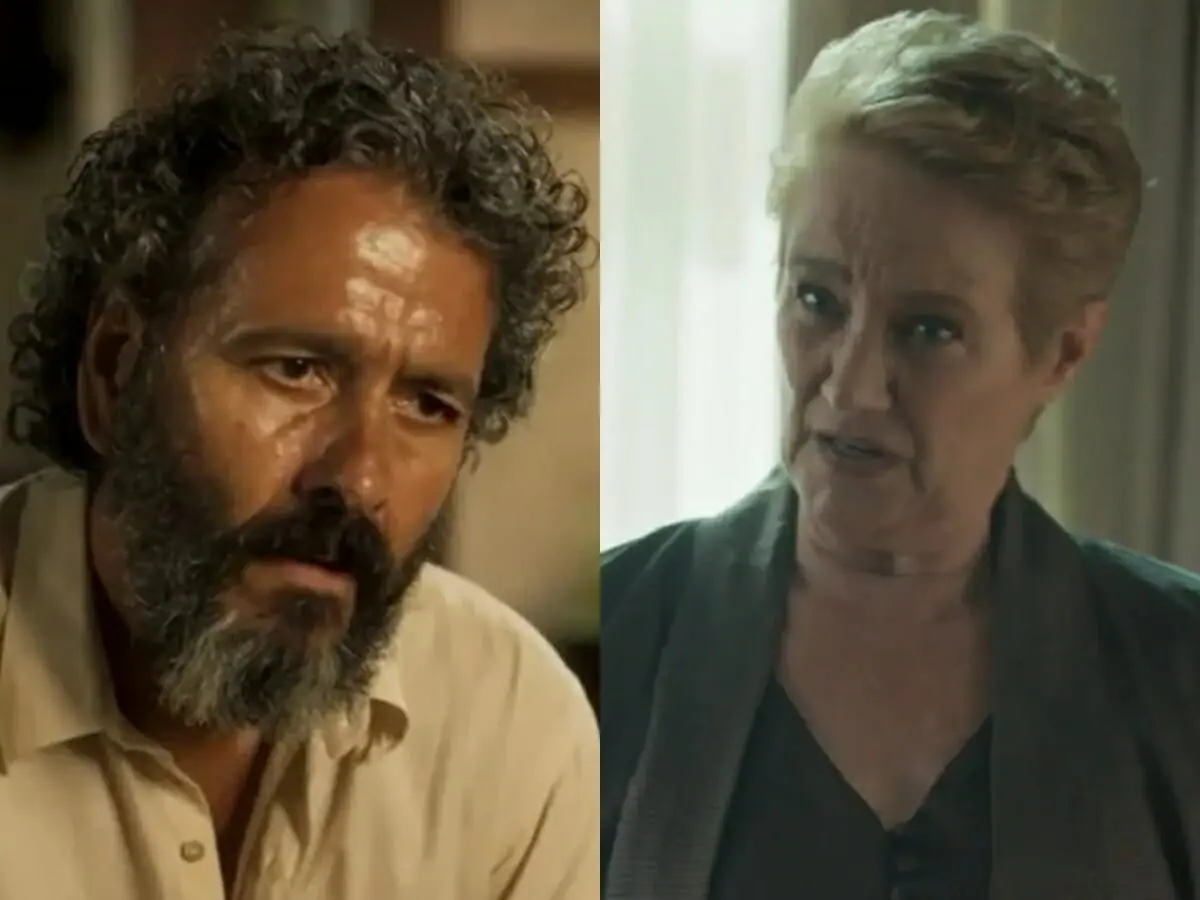 José Leôncio (Marcos Palmeira) e Mariana (Selma Egrei) de Pantanal