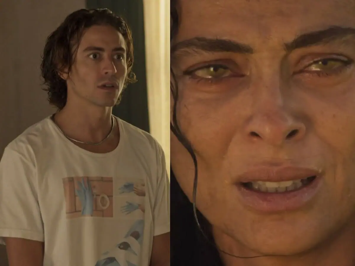 Jove (Jesuíta Barbosa) e Maria Marruá (Juliana Paes) em Pantanal