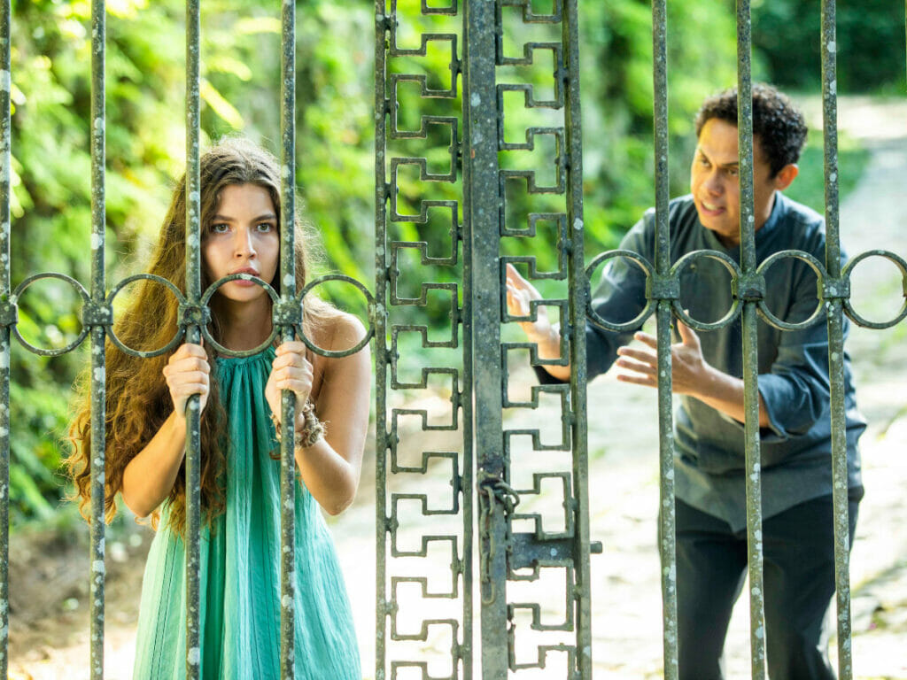 Juma (Alanis Guillen) e Zaquieu (Silvero Pereira) em Pantanal