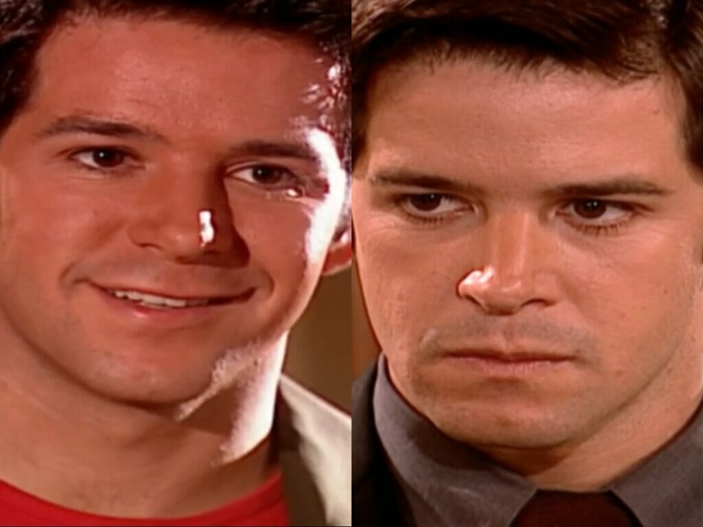 Léo (Murilo Benício) e Lucas (Murilo Benício) de O Clone