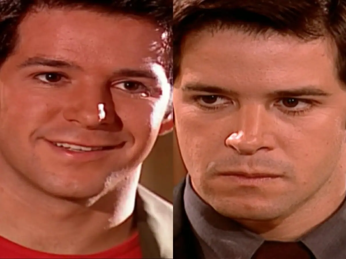 Léo (Murilo Benício) e Lucas (Murilo Benício) de O Clone