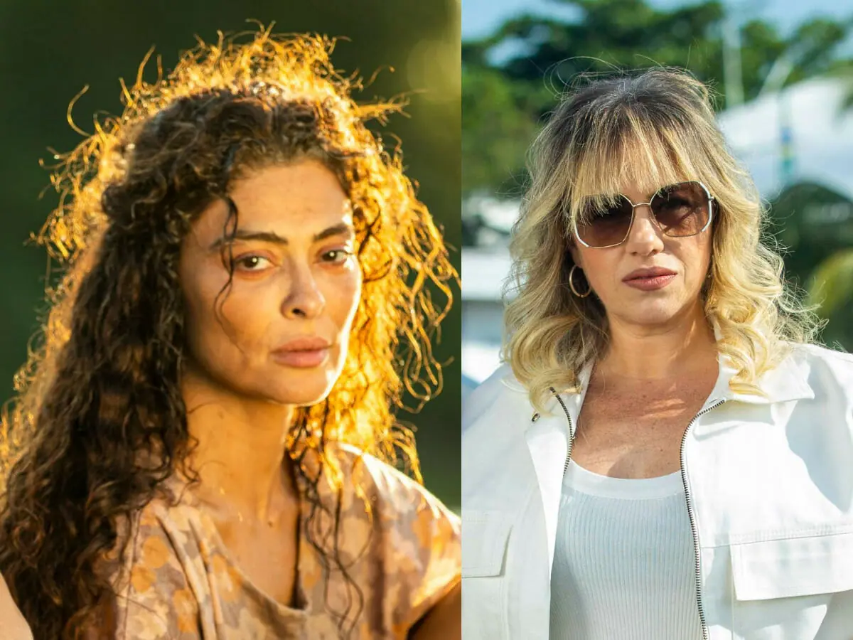 Maria Marruá (Juliana Paes) e Madeleine (Karine Teles) em Pantanal