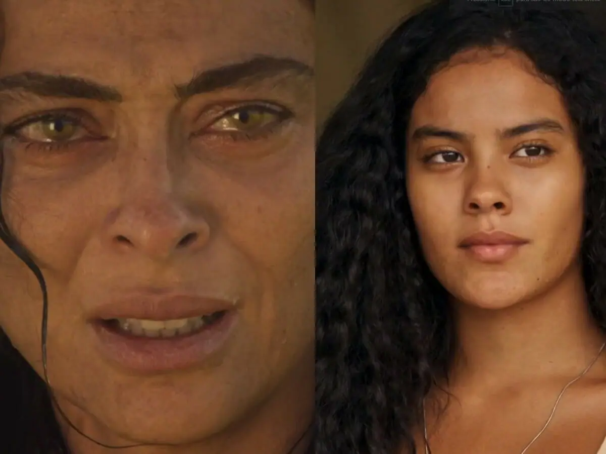 Maria Marruá (Juliana Paes) e Muda (Bella Campos) em Pantanal