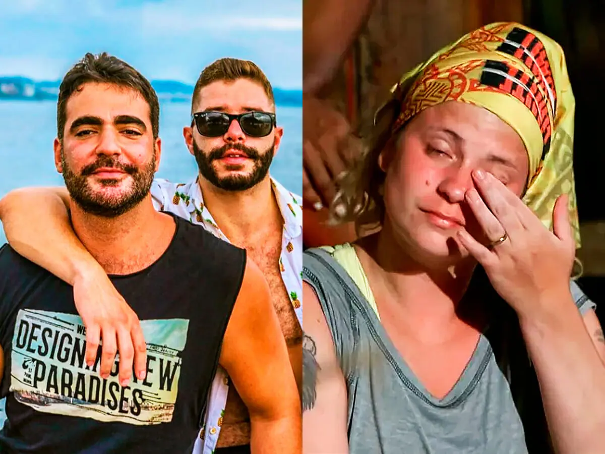 Matheus Pires, do No Limite, seu marido, Renato Perrin e Verônica Kreitchmann
