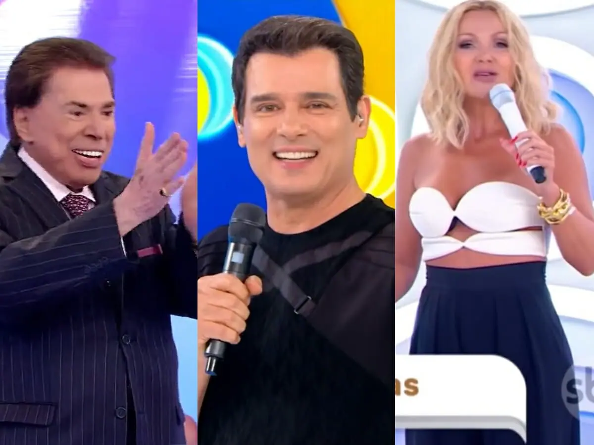 Silvio Santos, Celso Portiolli e Eliana
