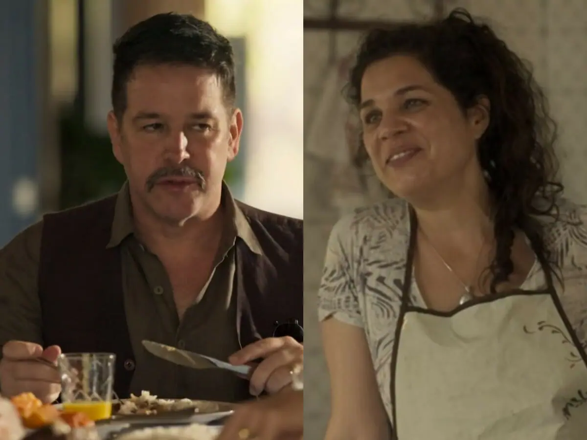 Tenório (Murilo Benício) e Maria Bruaca (Isabel Teixeira) em Pantanal