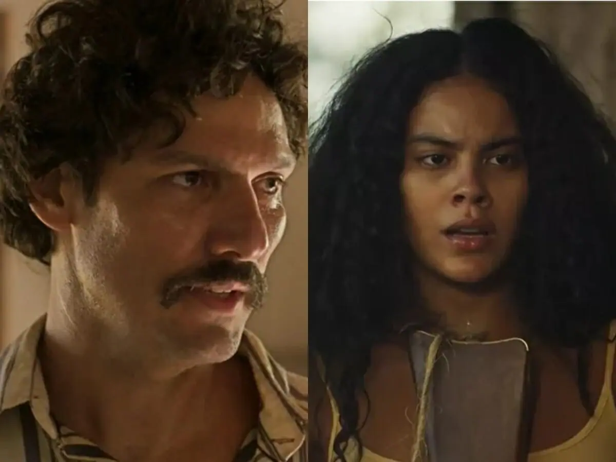 Tibério (Guito) e Muda (Bella Campos) de Pantanal