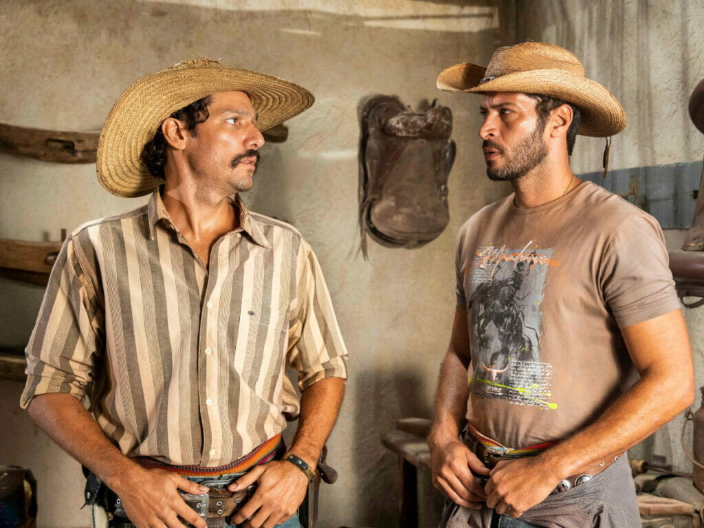 Tib&eacute;rio (Guito) e Levi (Leandro Lima) em Pantanal