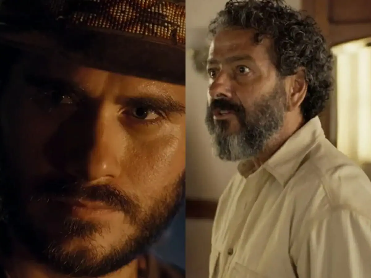 Trindade (Gabriel Sater) e José Leôncio (Marcos Palmeira) de Pantanal