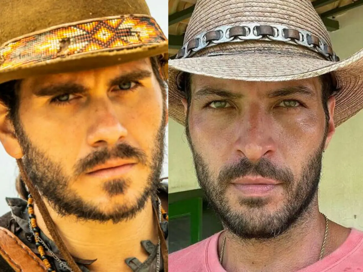 Trindade (Gabriel Sater) e Levi (Leandro Lima) em Pantanal