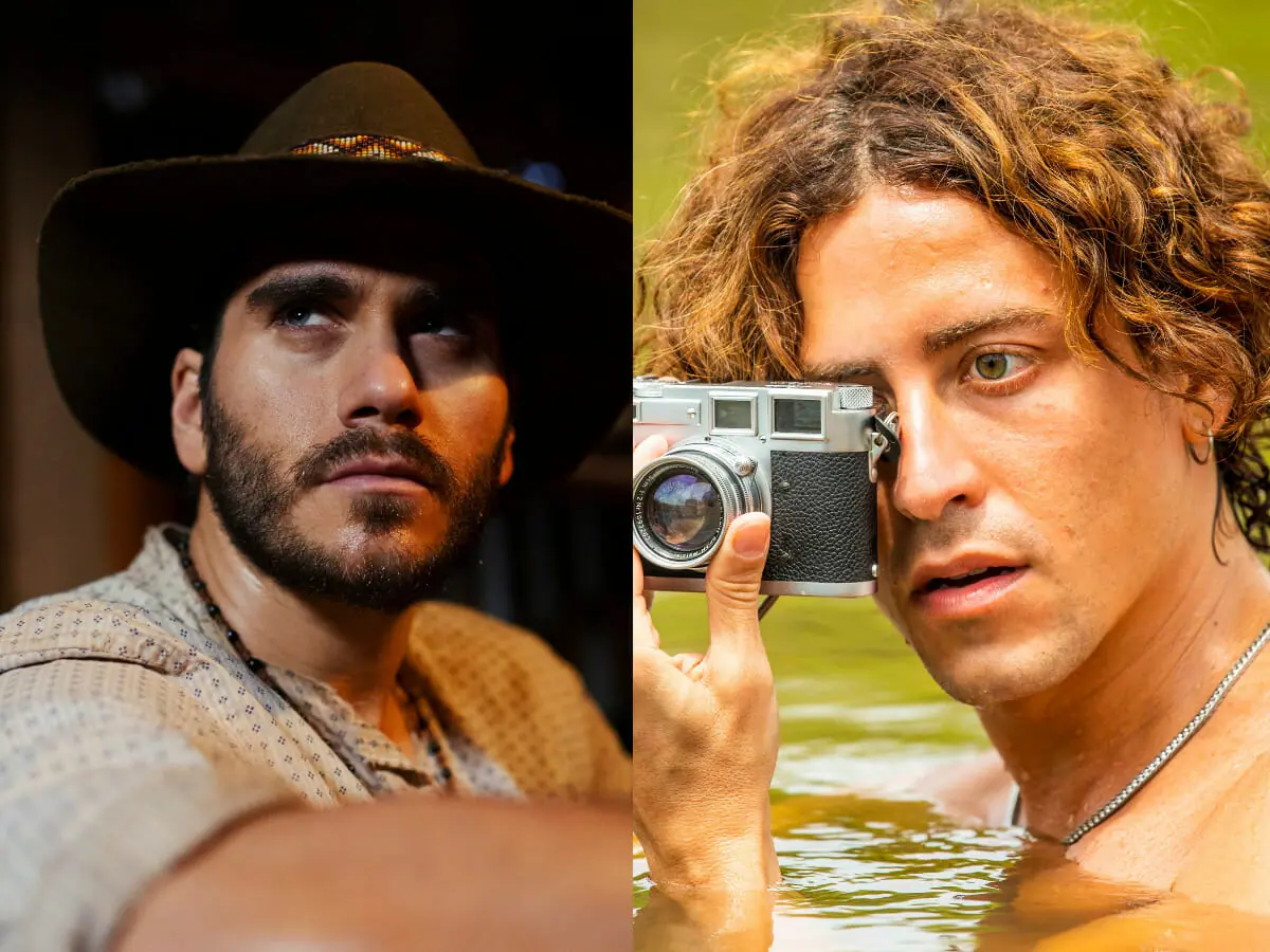 Trindade (Gabriel Sater) e Jove (Jesuíta Barbosa) em Pantanal