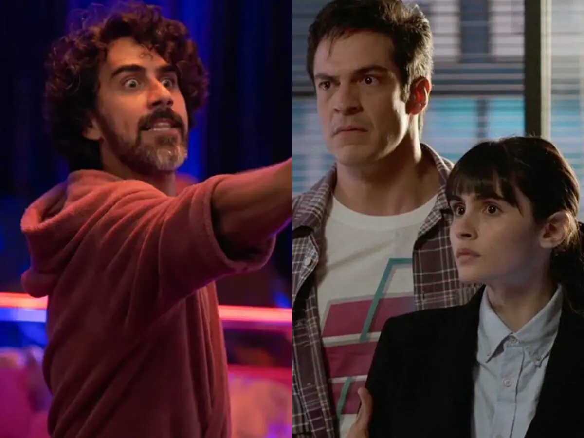 Tucão (Renato Livera), Guilherme (Mateus Solano) e Flávia (Valentina Herszage) de Quanto Mais Vida, Melhor!