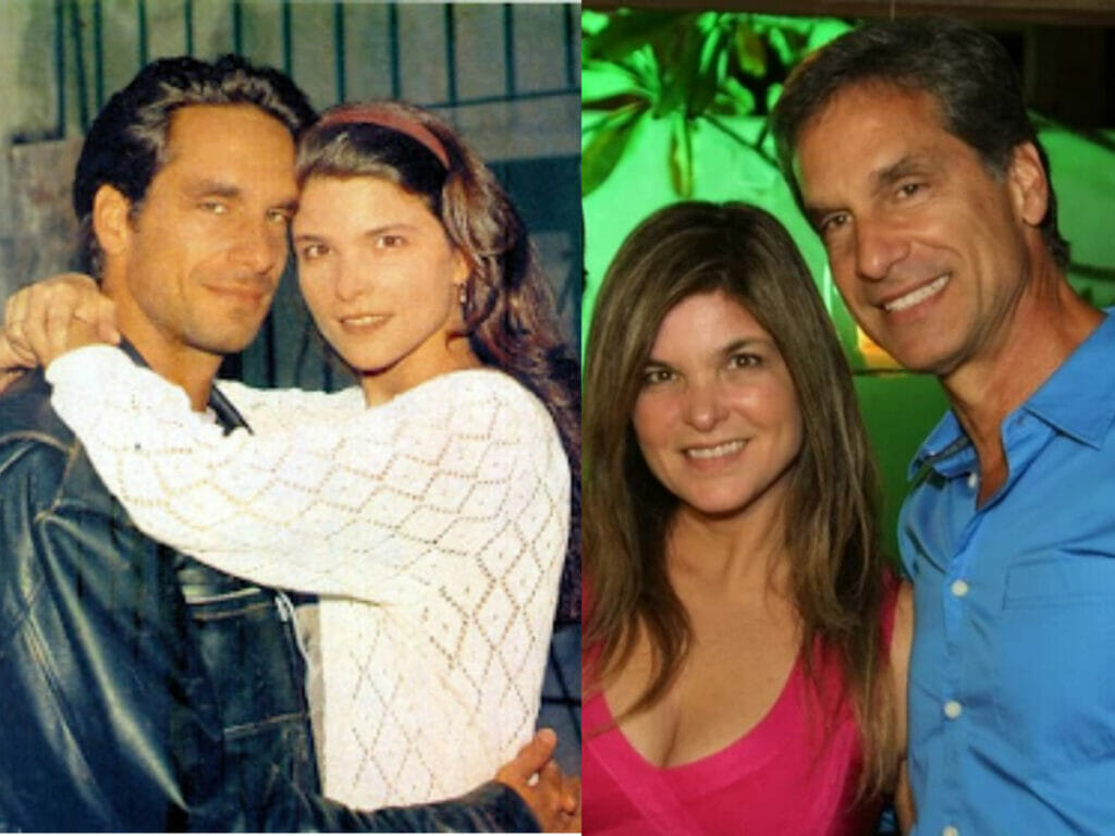 Victor Fasano e Cristiana Oliveira em De Corpo e Alma e ao lado em foto de 2013
