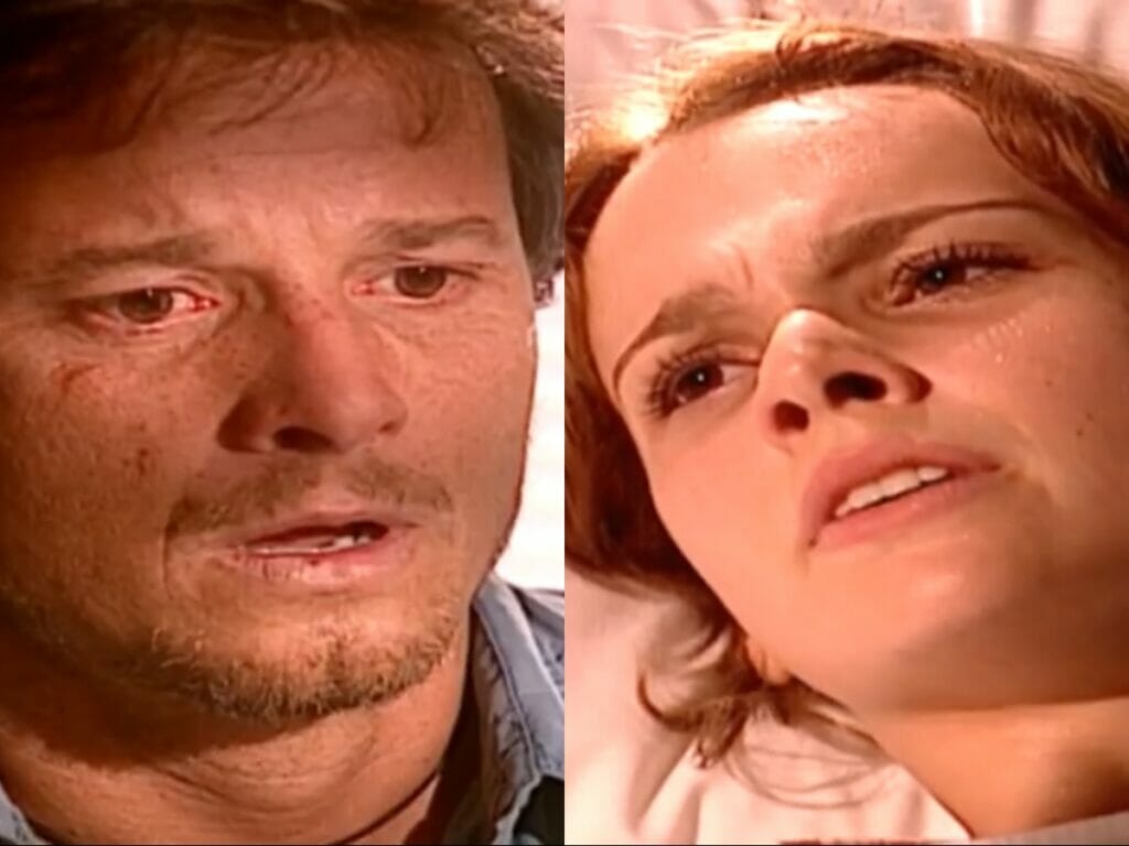 Xande (Marcello Novaes) e Mel (Débora Falabella) de O Clone