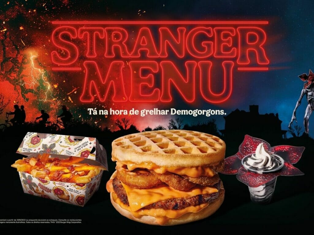 Menu especial do Burguer King inspirada em Stranger Things