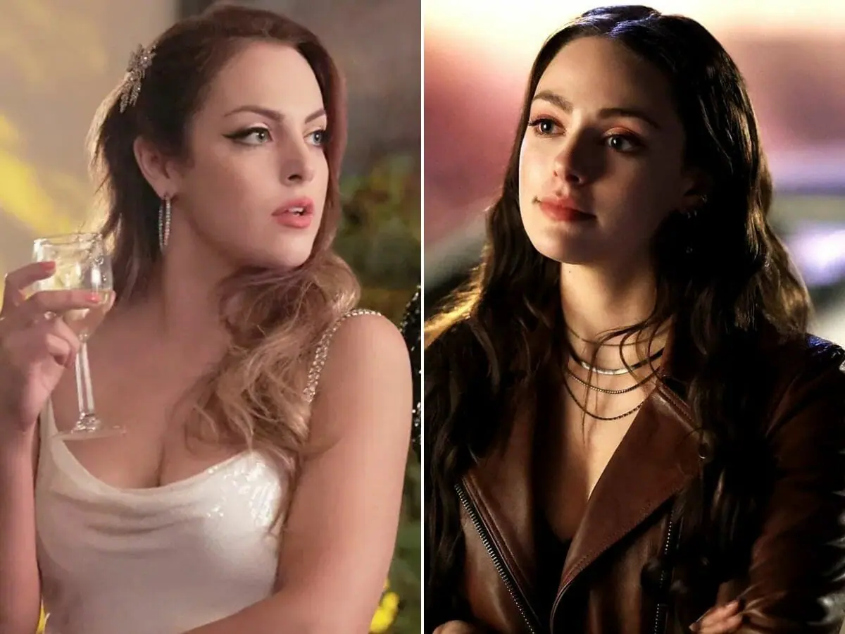 Elizabeth Gillies em Dinastia (à esq.); Danielle Rose Russell em Legacies