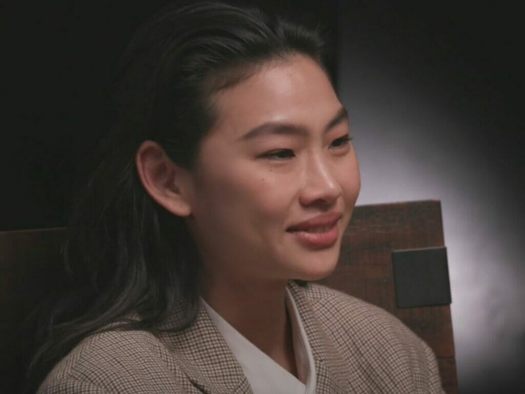 Jung Ho-yeon em encontro com atrizes promovido pela The Hollywood Reporter