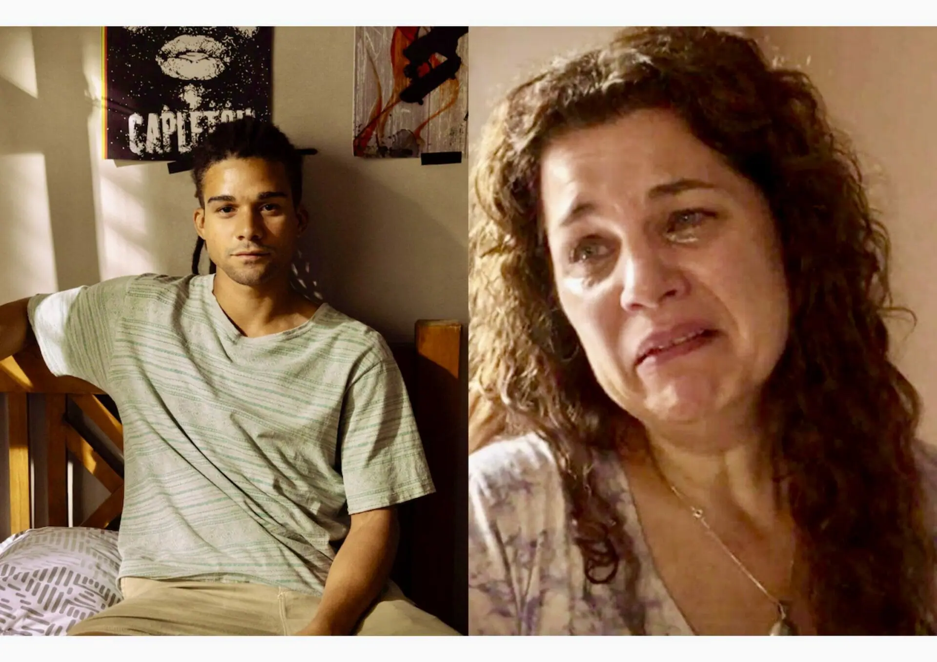 Marcelo (Lucas Leto) e Maria Bruaca (Isabel Teixeira) em Pantanal