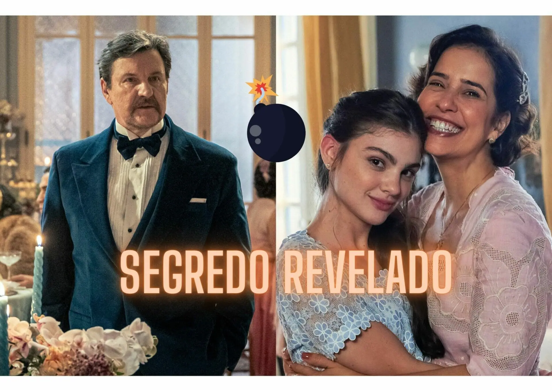 Matias (Antonio Calloni), Heloísa (Paloma Duarte) e Olívia (Débora Ozório) em Além da Ilusão