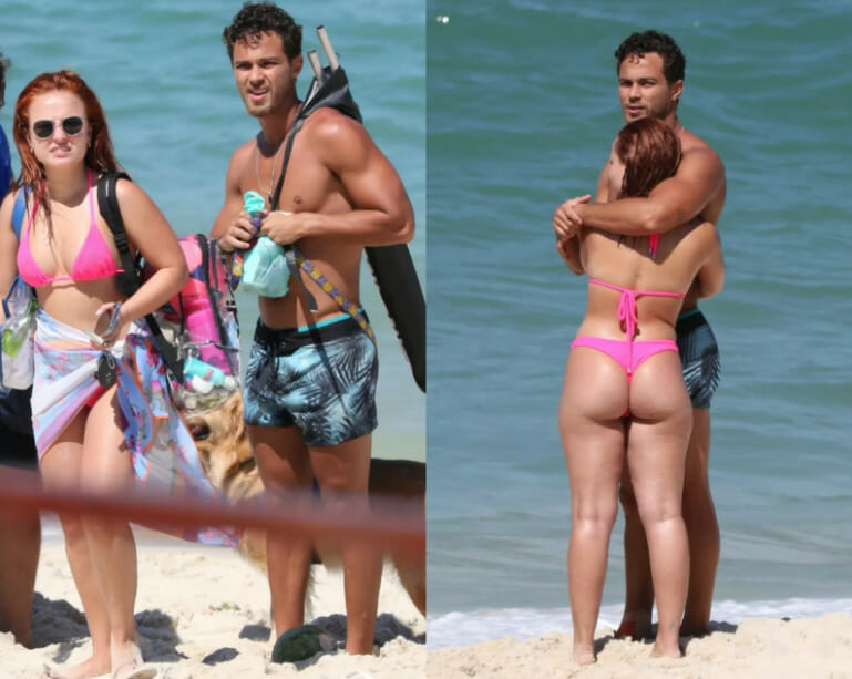 André Luiz Frambach e Larissa Manoela