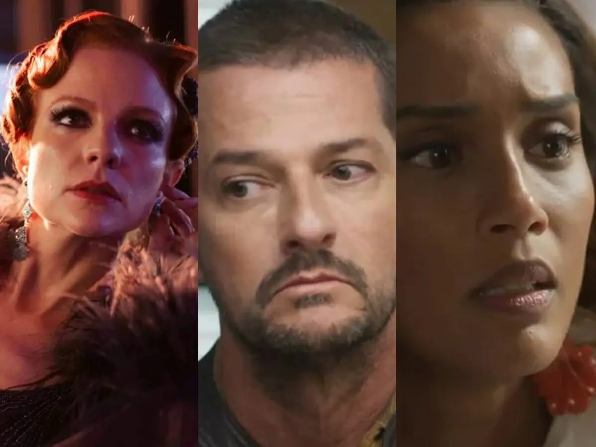 Andrea (Maria Eduarda de Carvalho), Moa (Marcelo Serrado) e Clarice (Taís Araujo) de Cara e Coragem
