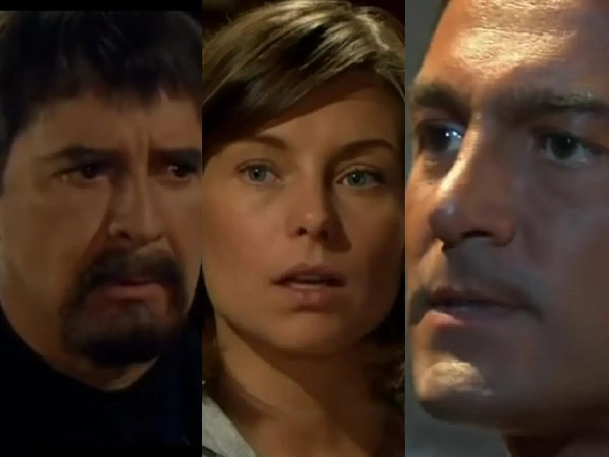 Artêmio (Rogelio Guerra), Liliana (Dominika Paleta) e Eduardo (Fernando Colunga) de Amanhã é Para Sempre