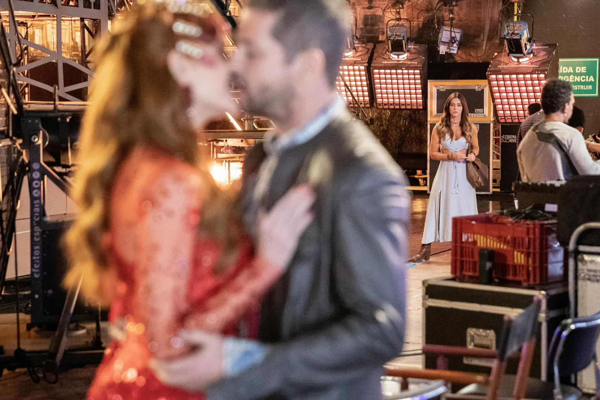 Andréa Pratini (Maria Eduarda de Carvalho), Pat (Paolla Oliveira) e Moa (Marcelo Serrado) em Cara e Coragem