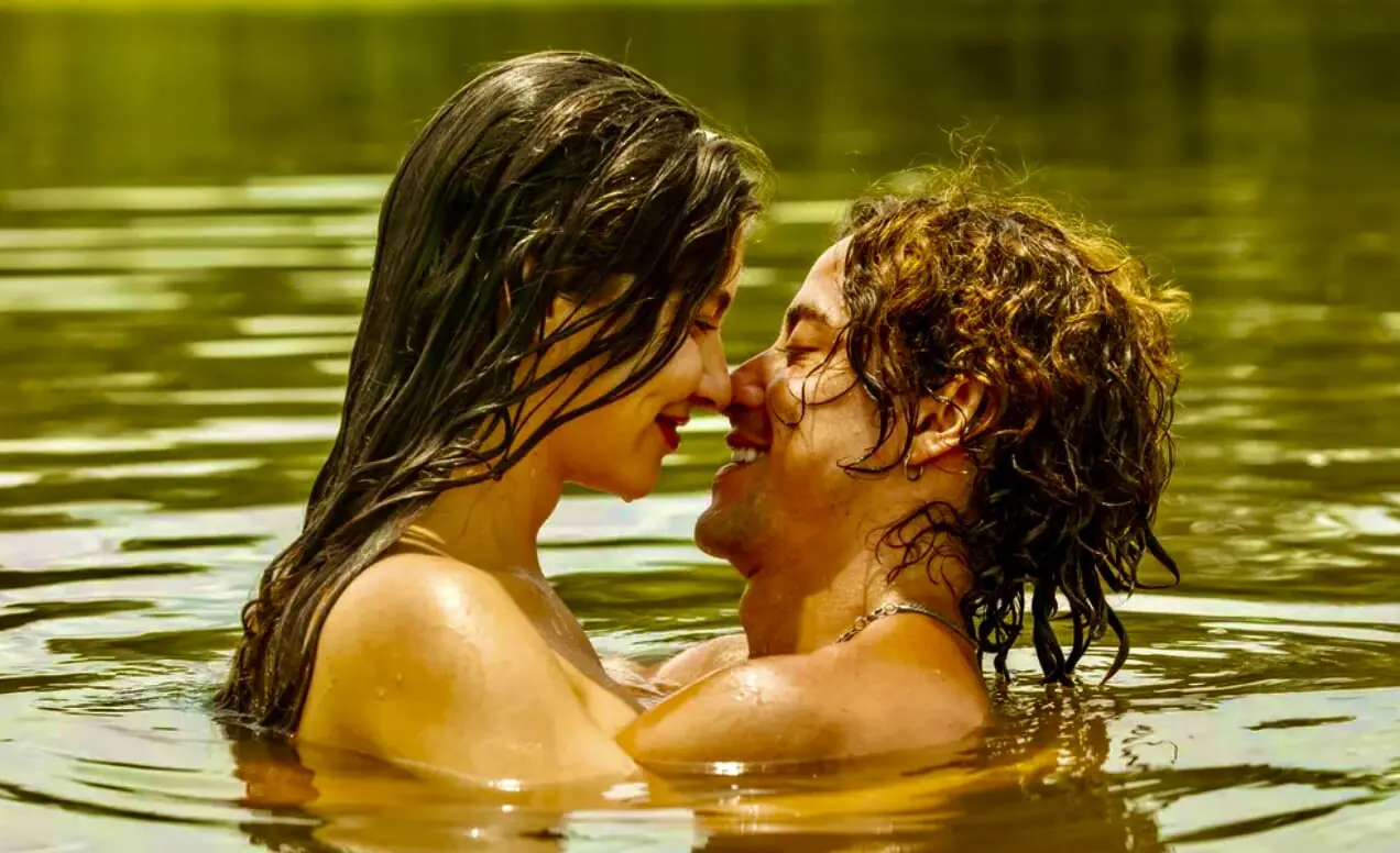 Juma (Alanis Guillen) e Jove (Jesuíta Barbosa) em Pantanal