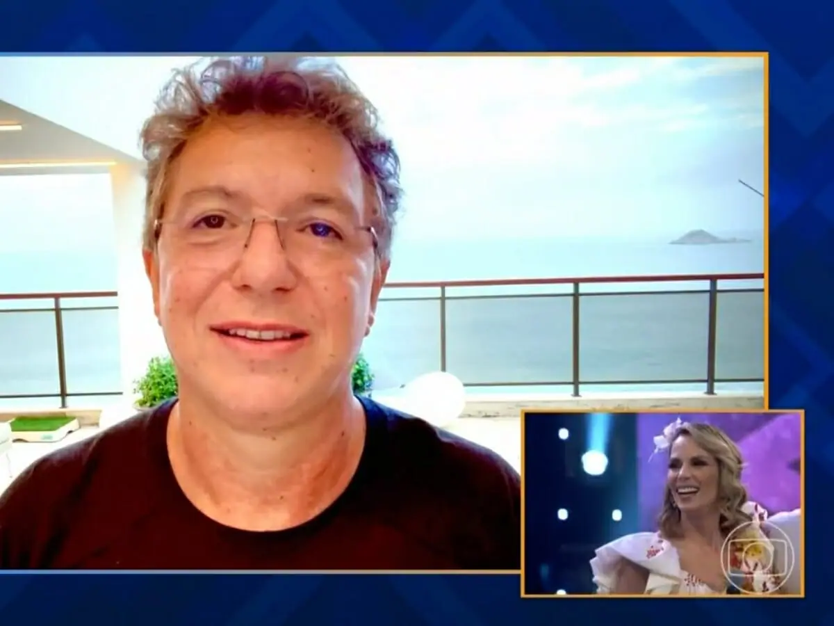 Boninho e Ana Furtado no Domingão com Huck