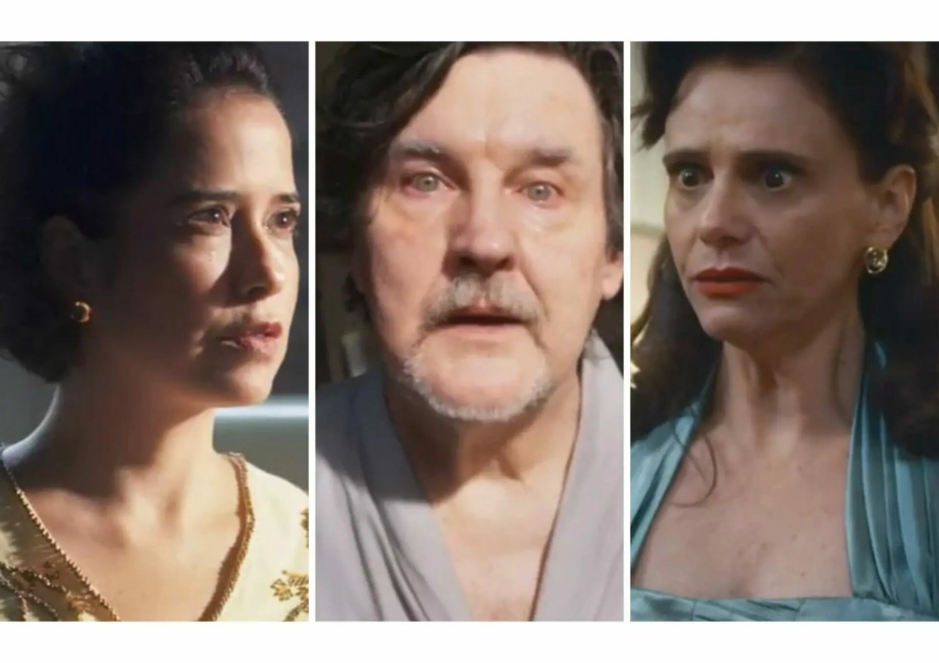 Heloísa (Paloma Duarte), Matias (Antônio Calloni) e Violeta (Malu Galli) em Além da Ilusão