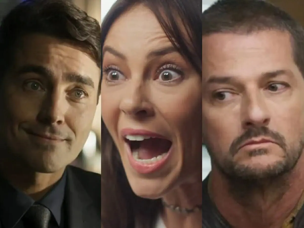 Danilo (Ricardo Pereira), Pat (Paolla Oliveira) e Moa (Marcelo Serrado) de Cara e Coragem
