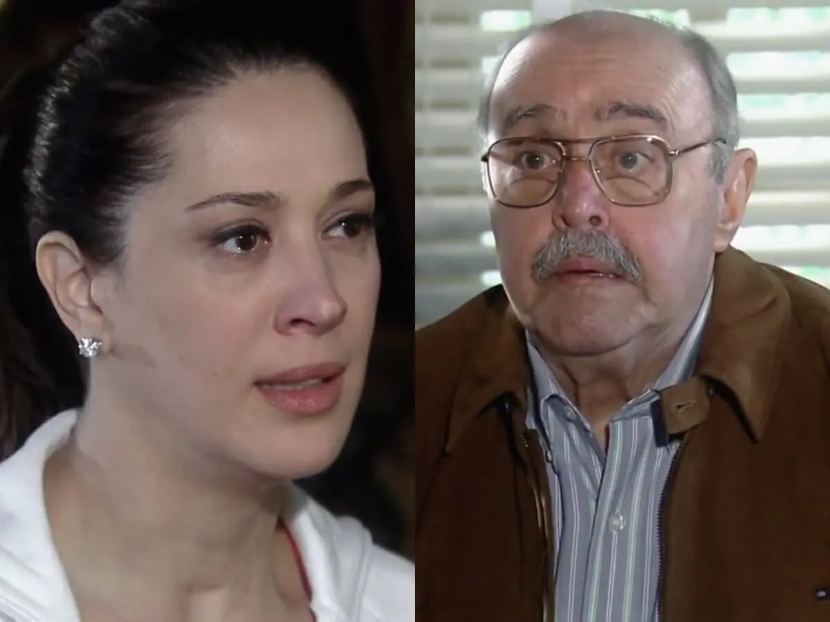 Donatela (Claudia Raia) e Gonçalo (Mauro Mendonça) de A Favorita