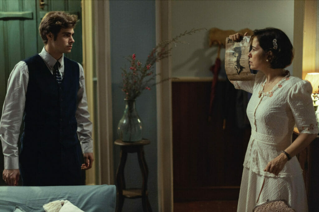 Davi (Rafa Vitti) e Heloísa (Paloma Duarte) de Além da Ilusão