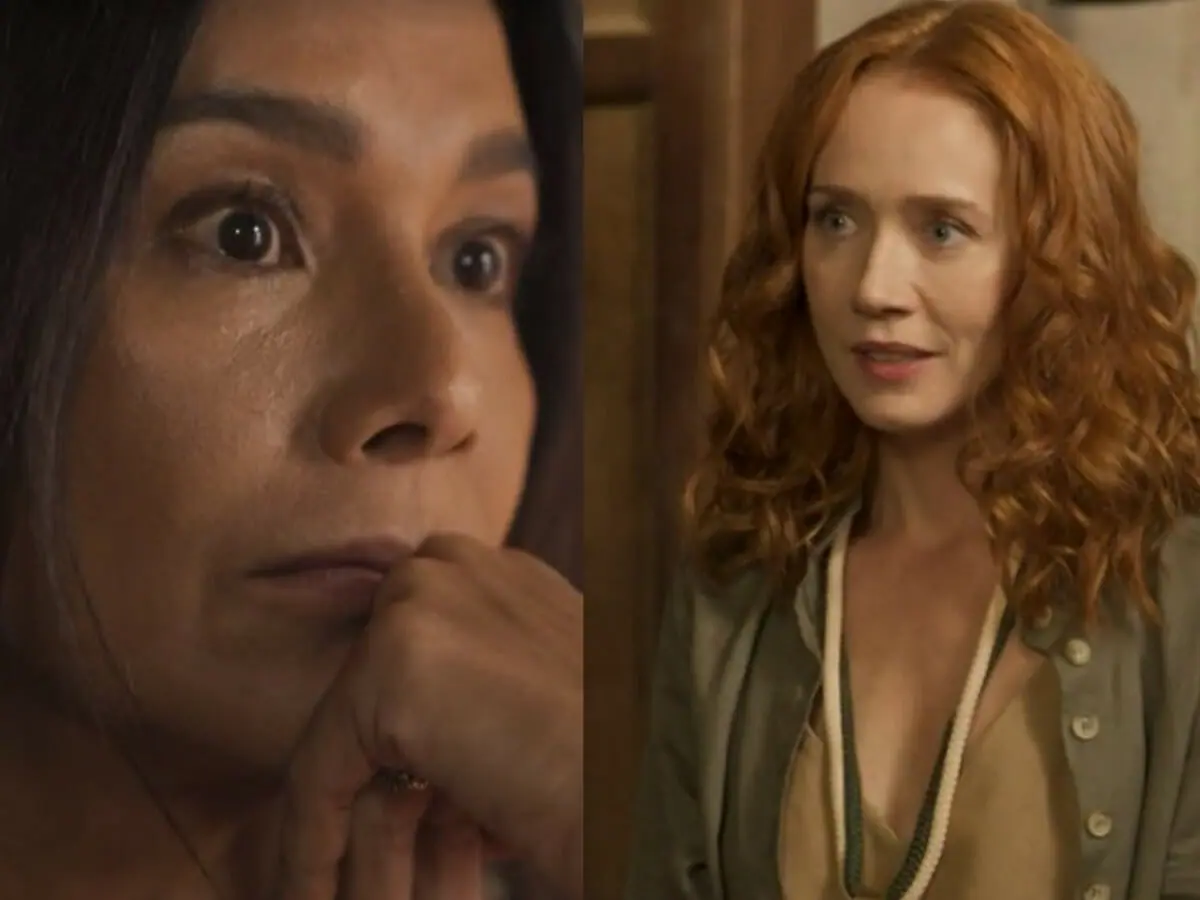 Filó (Dira Paes) e Irma (Camila Morgado) em Pantanal
