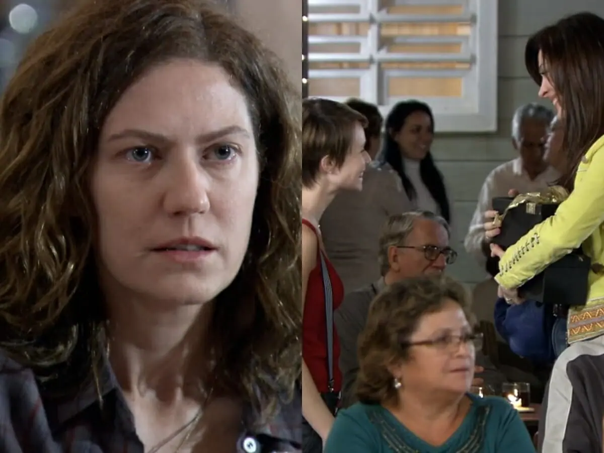 Flora (Patrícia Pillar), Lara (Mariana Ximenes) e Donatela (Claudia Raia) de A Favorita